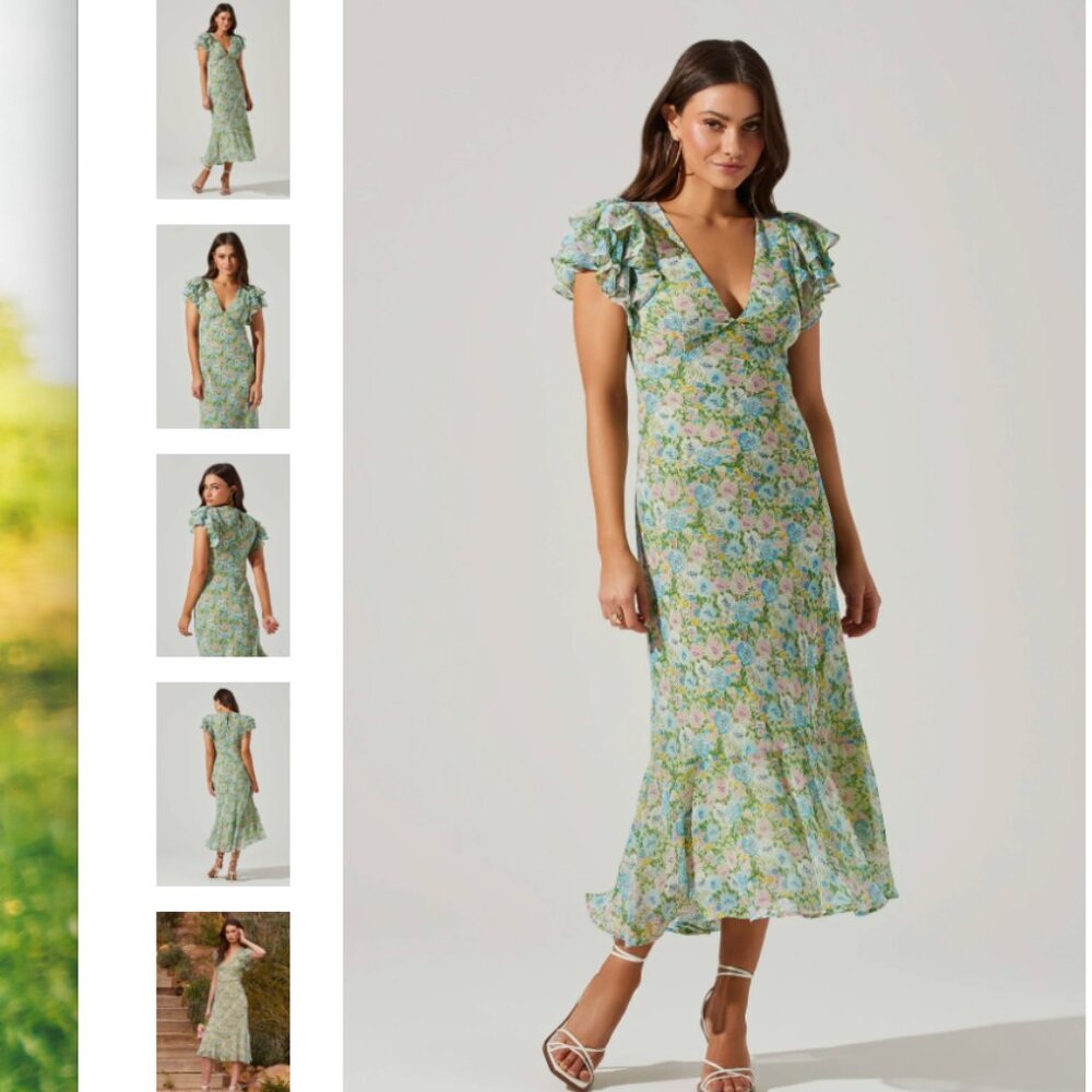 ASTR the label Floral Midi Dress